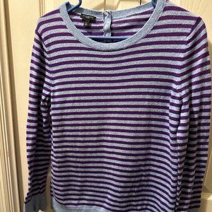 A 105 Talbots Striped Pullover Sweater Size Large